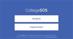Desktop Screenshot of collegesos.org
