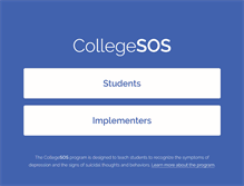 Tablet Screenshot of collegesos.org